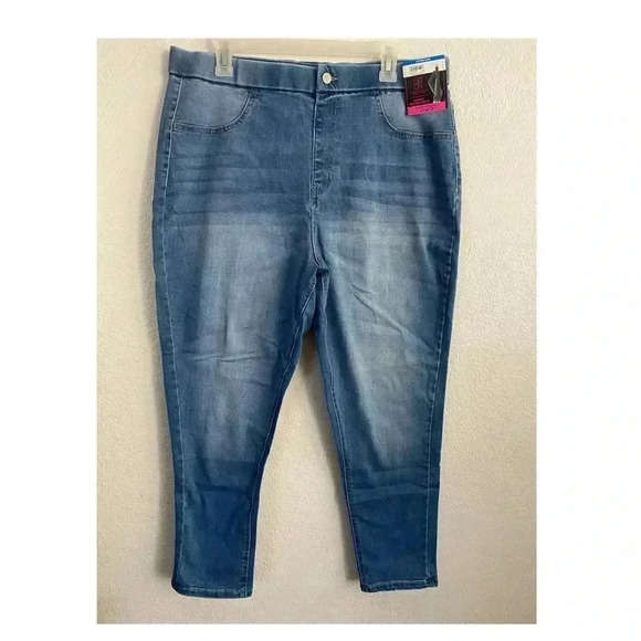 🆕NOHO Curvy Plus-Size Mid Blue Jegging 3XG🆕 - Picture 2 of 11